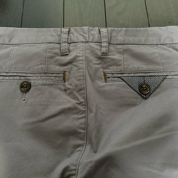 Ted Baker Men's Light Grey Purple Chinos | NWOT | 28L - Picture 9 of 10